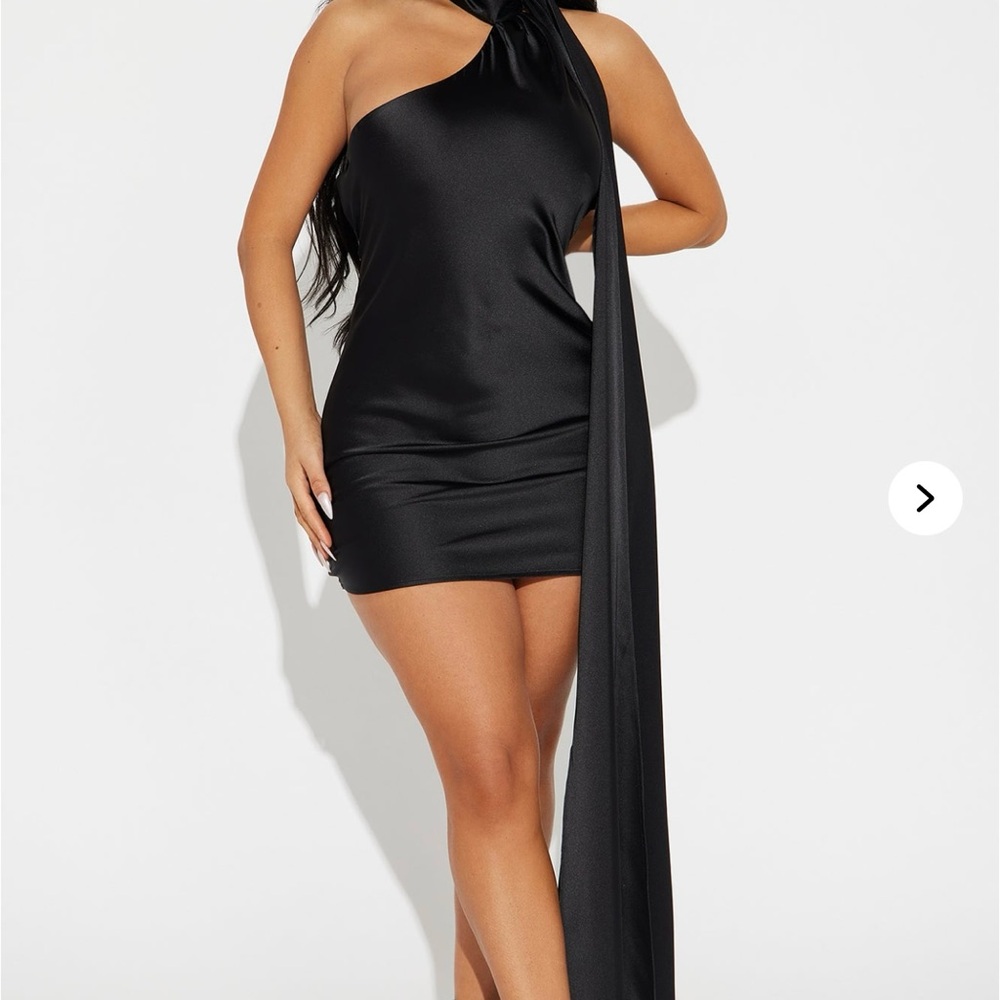Elegant Black Halter Dress
